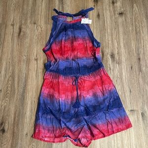 New York & Company Halter Ombre Romper Size Large